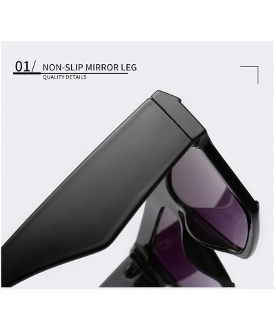 Fashion Large Frame Square Outdoor Vacation Driving Sport Sunglasses for Men and Women (Color : 2, Size : 1) 1 1 $11.41 Sport