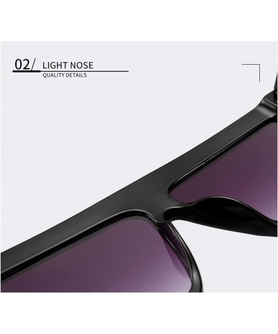 Fashion Large Frame Square Outdoor Vacation Driving Sport Sunglasses for Men and Women (Color : 2, Size : 1) 1 1 $11.41 Sport