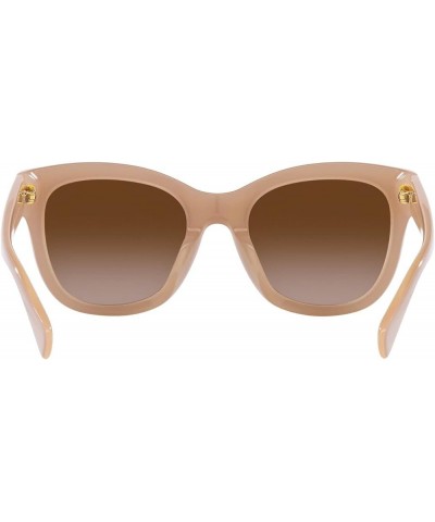 Women's Ra5301u Universal Fit Oval Sunglasses Beige on Milky Beige/Gradient Brown $28.21 Oval