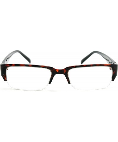 Newbee Fashion - IG Unisex Clear Lens Sleek Half Frame Slim Temple Fashion Glasses 1841 Tortoise/Black $7.00 Wayfarer