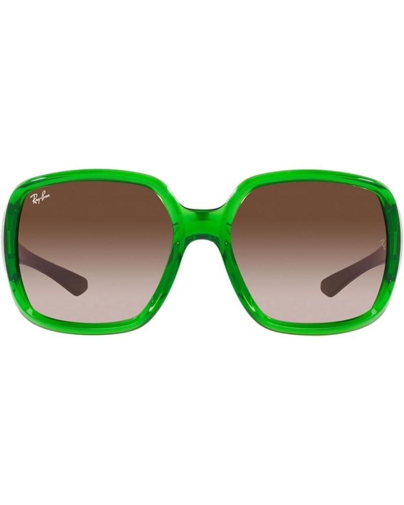 RB4347 Powderhorn Square Sunglasses Transparent Green/Brown Gradient $54.09 Square