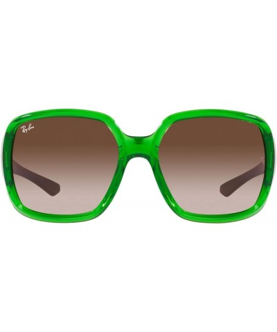 RB4347 Powderhorn Square Sunglasses Transparent Green/Brown Gradient $54.09 Square