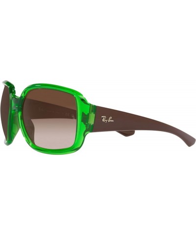 RB4347 Powderhorn Square Sunglasses Transparent Green/Brown Gradient $54.09 Square