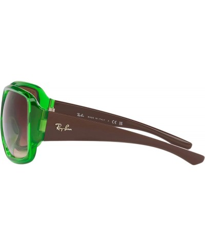 RB4347 Powderhorn Square Sunglasses Transparent Green/Brown Gradient $54.09 Square