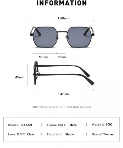 Fashion Metal Men and Women Decorative Sunglasses Holiday Beach Driving Party Sunglasses (Color : H, Size : 1) 1A $15.66 Desi...