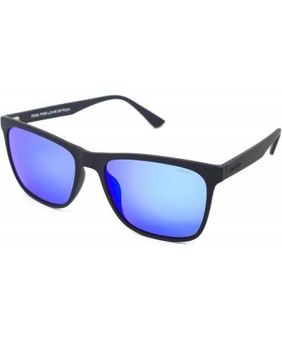 Lowell | Rebellion - Polarized Sunglasses for All Black Blue Wave $22.50 Wayfarer