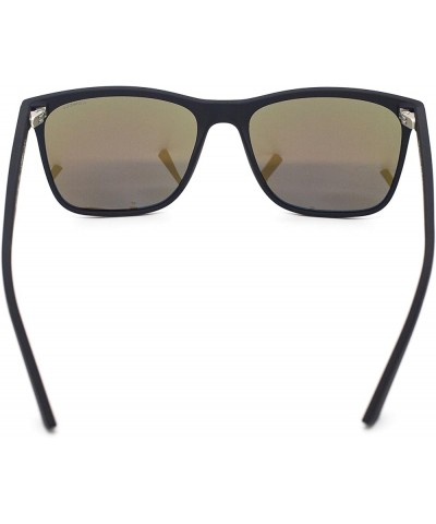 Lowell | Rebellion - Polarized Sunglasses for All Black Blue Wave $22.50 Wayfarer