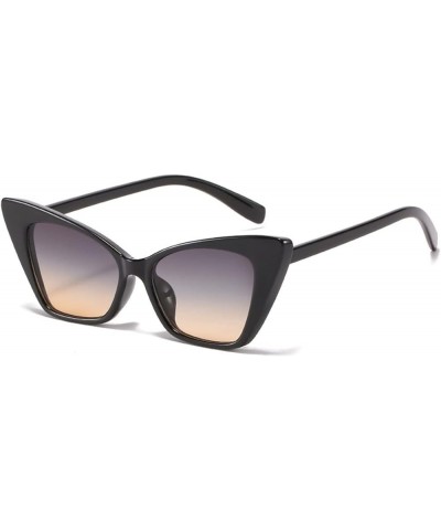 Cat Eye Retro Sunglasses for Men and Women (Color : D, Size : Medium) Medium B $17.02 Designer