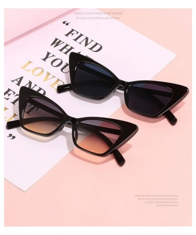 Cat Eye Retro Sunglasses for Men and Women (Color : D, Size : Medium) Medium B $17.02 Designer