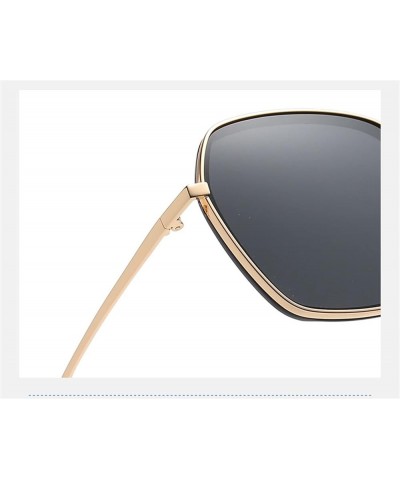 Polarized Retro Metal Driver Sunglasses for Men and Women (Color : B, Size : Medium) Medium D $17.27 Designer