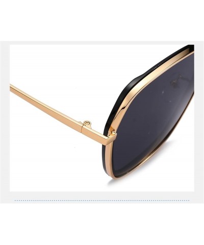 Polarized Retro Metal Driver Sunglasses for Men and Women (Color : B, Size : Medium) Medium D $17.27 Designer