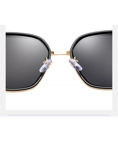 Polarized Retro Metal Driver Sunglasses for Men and Women (Color : B, Size : Medium) Medium D $17.27 Designer