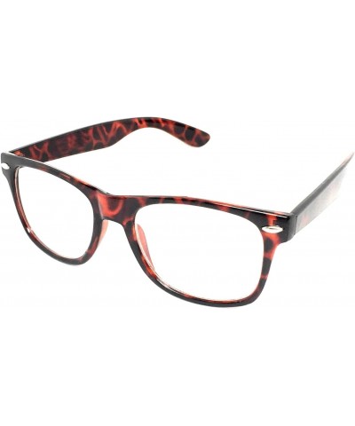 Sunglasses Classic 80's Vintage Style Design … (Tortoise, Clear)…… $4.86 Designer