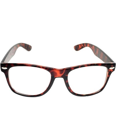 Sunglasses Classic 80's Vintage Style Design … (Tortoise, Clear)…… $4.86 Designer