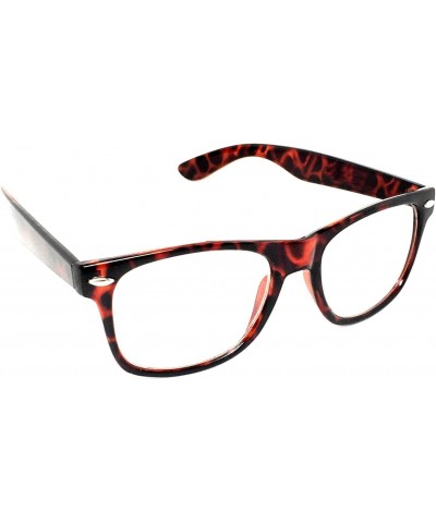 Sunglasses Classic 80's Vintage Style Design … (Tortoise, Clear)…… $4.86 Designer