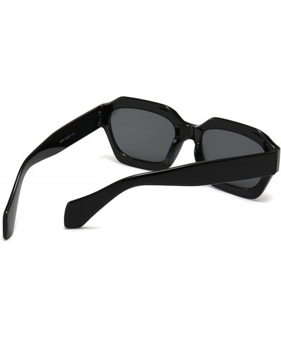 Personalized Square Men and Women Fashion Decorative Sunglasses (Color : J, Size : 1) 1 G $12.95 Designer