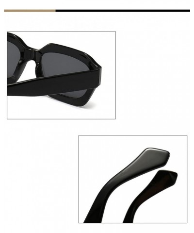 Personalized Square Men and Women Fashion Decorative Sunglasses (Color : J, Size : 1) 1 G $12.95 Designer