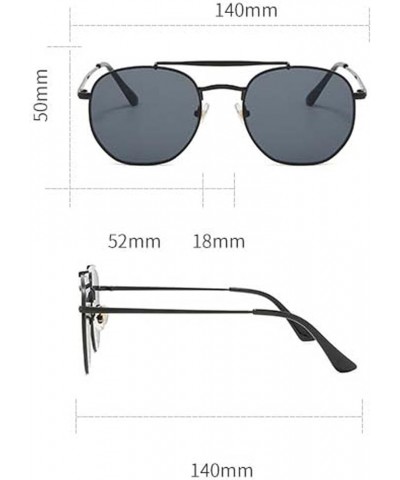 Metal Men's and Women's Sunglasses, Outdoor Street Shooting Holiday Beach Glasses (Color : A, Size : Medium) Medium B $19.72 ...