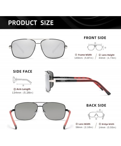 Glasses Men Aluminum Magnesium Sun Glasses For Men Polarized Mirror Lens Eyewear Glasses Women 724 Mirror Silver $13.44 Square