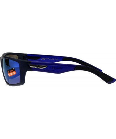 Xloop Sports Fashion Mens Sunglasses Rectangular Frame UV 400 Blue (Blue Mirror) $9.57 Rectangular