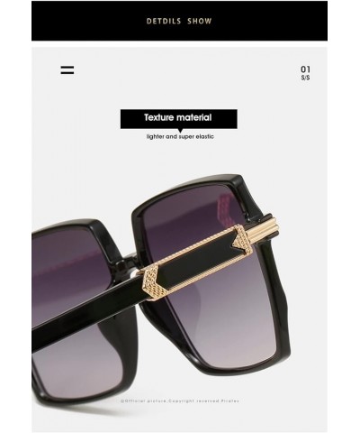 Men And Women Square Outdoor Sunglasses Vacation Beach Driving Commuter Trend UV400 Sunglasses Gift 6 $15.78 Designer