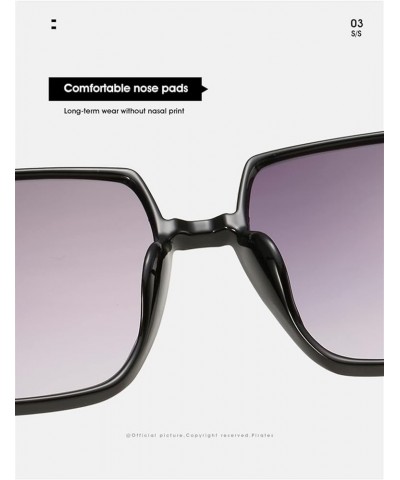 Men And Women Square Outdoor Sunglasses Vacation Beach Driving Commuter Trend UV400 Sunglasses Gift 6 $15.78 Designer