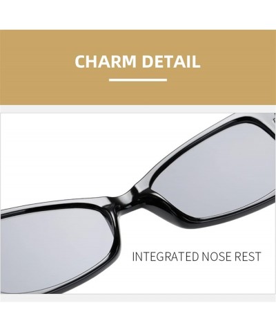 Cat Eye Fashion Men and Women Decorative Sunglasses (Color : D, Size : 1) 1 G $11.97 Designer