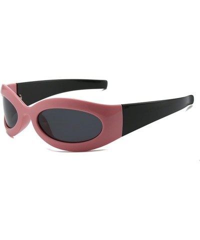 Men And Women Cat Eye Sports Sunglasses Cycling Driving Driver Trendy UV400 Sunglasses Gift D $12.26 Sport