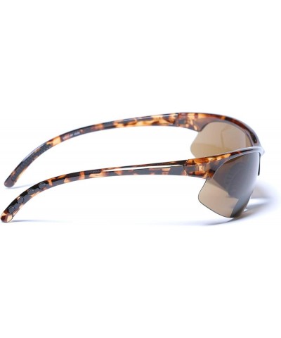 2 Pair of Bifocal Sport Wrap Reading Sunglasses, Outdoor Sun Readers for Men and Women Silver/Tortoise $15.92 Sport