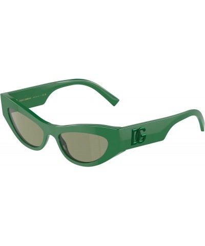 Sunglasses DG 4450 331152 Green Mirror Silver $80.20 Designer