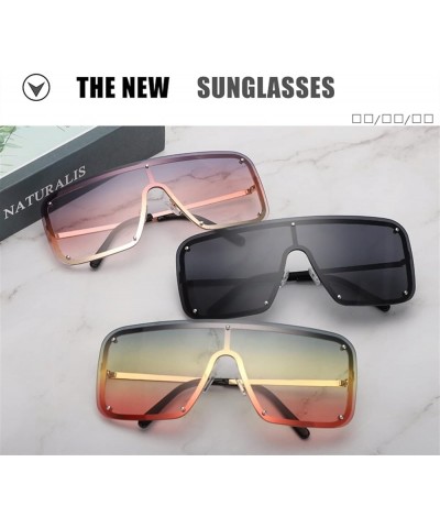 Large Frame Metal Sunglasses for Men and Women (Color : E, Size : Medium) Medium F $20.23 Designer