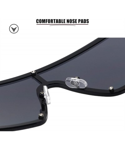 Large Frame Metal Sunglasses for Men and Women (Color : E, Size : Medium) Medium F $20.23 Designer