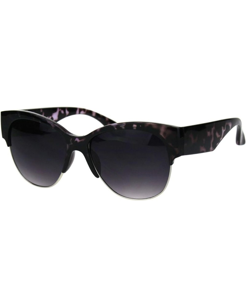 Womens Bold Top Rim Sunglasses Designer Style Fashion Shades UV 400 Purple Tortoise $8.29 Butterfly