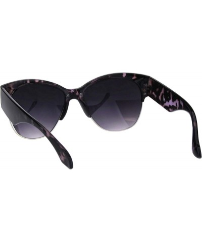 Womens Bold Top Rim Sunglasses Designer Style Fashion Shades UV 400 Purple Tortoise $8.29 Butterfly