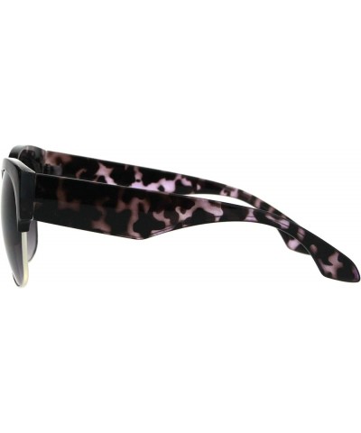 Womens Bold Top Rim Sunglasses Designer Style Fashion Shades UV 400 Purple Tortoise $8.29 Butterfly