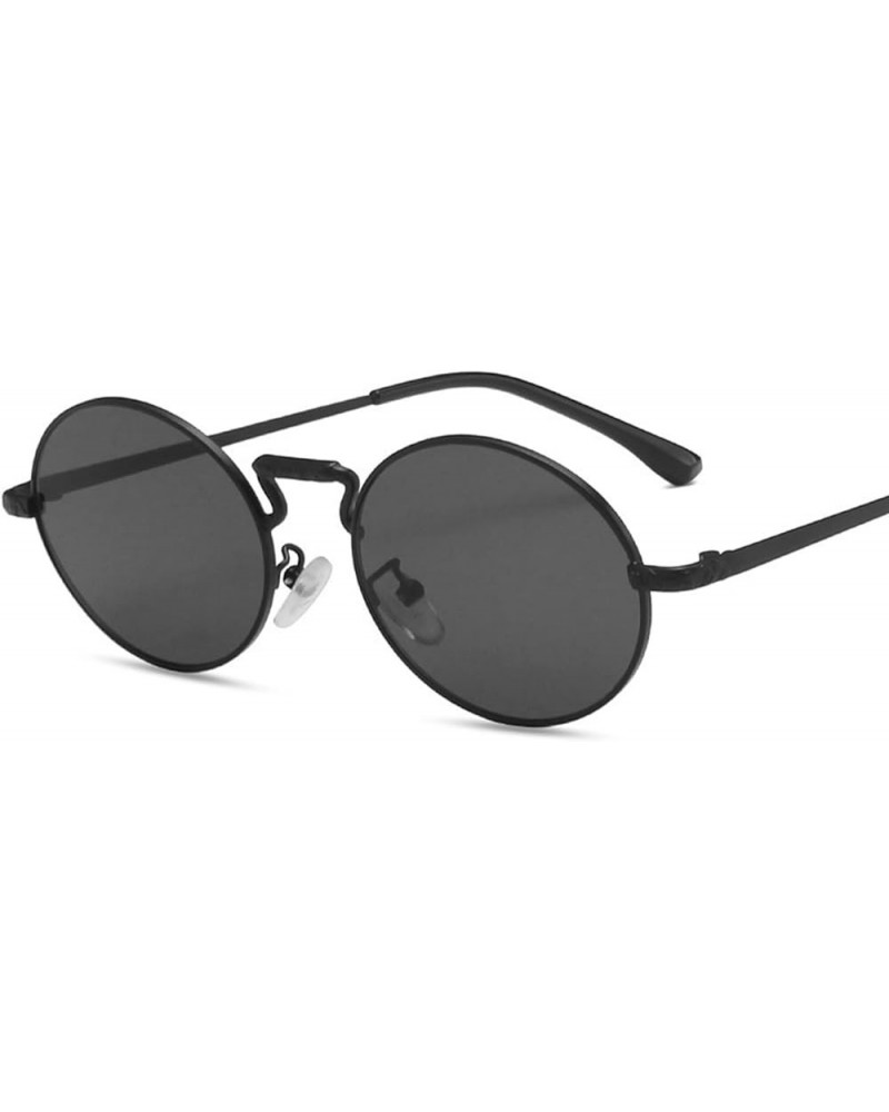 Retro Oval Frame Metal Outdoor Vacation Beach Driving Sunglasses For Men And Women A $15.93 Designer