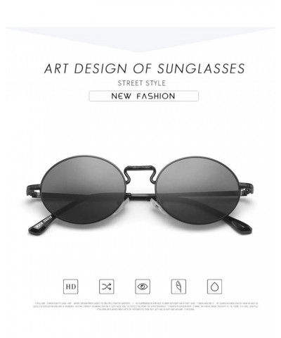 Retro Oval Frame Metal Outdoor Vacation Beach Driving Sunglasses For Men And Women A $15.93 Designer