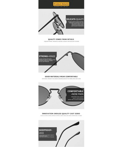 Retro Oval Frame Metal Outdoor Vacation Beach Driving Sunglasses For Men And Women A $15.93 Designer