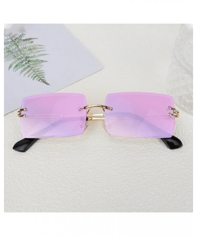 Sunglasses Women Men,Vintage Rectangle Sunglasses,Shades Glasses Men,Sunglasses Polarized Uv Protection Purple $6.62 Rectangular