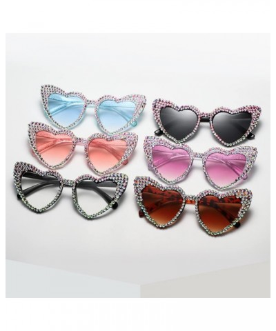 Heart Sunglasses for Women, Polarized Heart Shaped Sunglasses with UV Protection Heart Style Retro Glasses White $9.17 Designer