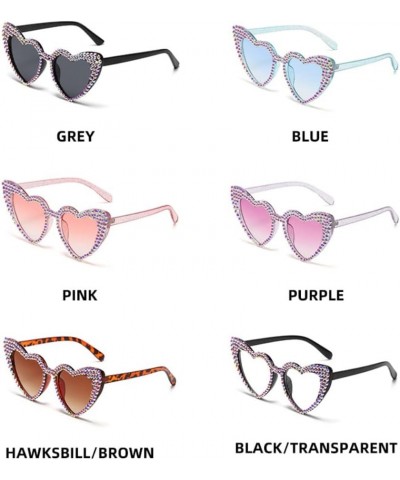 Heart Sunglasses for Women, Polarized Heart Shaped Sunglasses with UV Protection Heart Style Retro Glasses White $9.17 Designer