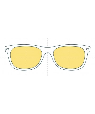 Derek Cardigan DC7012 Replacement Lenses - Compatible with Derek Cardigan DC7012 48mm Frames Non-polarized Sfx Edge Yellow Ha...