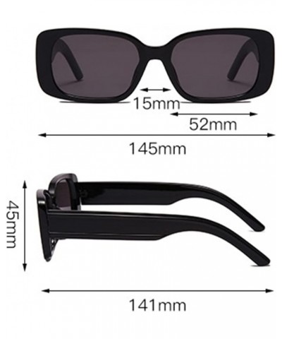 Small Frame Bar Street Fashion Sunglasses Men and Women Outdoor Vacation Decorative Sunglasses (Color : F, Size : Medium) Med...