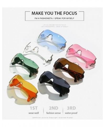 Fashion Street Shooting Men and Women Sunglasses Outdoor Vacation Beach Sunglasses (Color : A, Size : 1) 1A $18.37 Designer