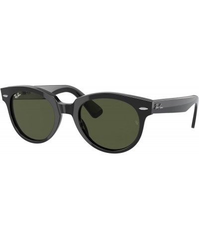 Rb2199f Orion Low Bridge Fit Square Sunglasses Black/Green $45.29 Square