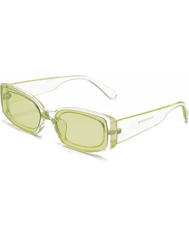 Square Small Frame Fashion Men's and Women's Sunglasses for Outdoor Vacation (Color : C, Size : 1) 1 E $19.00 Designer