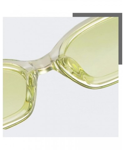 Square Small Frame Fashion Men's and Women's Sunglasses for Outdoor Vacation (Color : C, Size : 1) 1 E $19.00 Designer