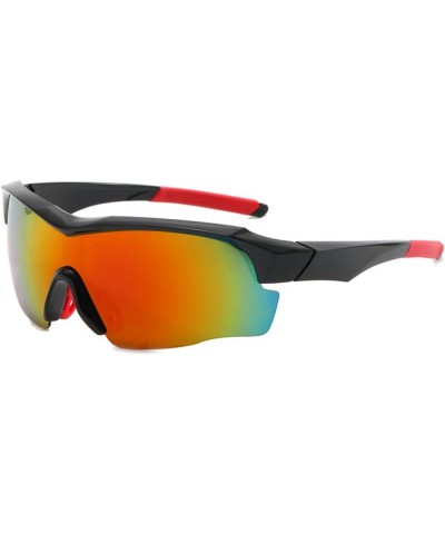 New sports sunglasses for men and women outdoor riding sunglasses for bicycle windshields Black Frame-red $10.42 Sport