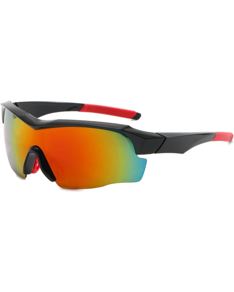 New sports sunglasses for men and women outdoor riding sunglasses for bicycle windshields Black Frame-red $10.42 Sport