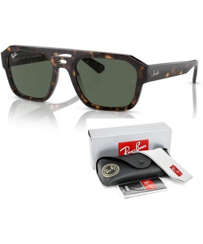 Corrigan RB4397 Irregular Sunglasses for Men for Women + BUNDLE With Designer iWear Complimentary Eyewear Kit Havana / Dark B...